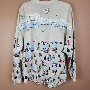 Walt Disney World Mickey and friends Christmas Holiday spirit jersey